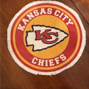 NEW Kansas City Chiefs Round Shirt Suze Fabric Patch